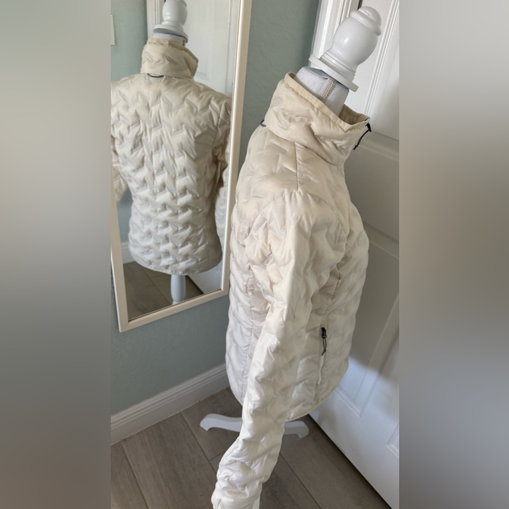 Columbia Golden Grove Quilted Puffer Jacket Women’s Small Cream Zip Lightweight - Picture 7 of 16